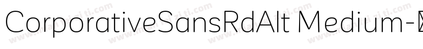 CorporativeSansRdAlt Medium字体转换